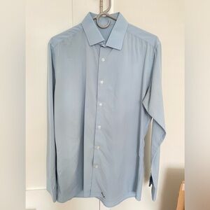 State and Liberty stretch dress shirt- light blue